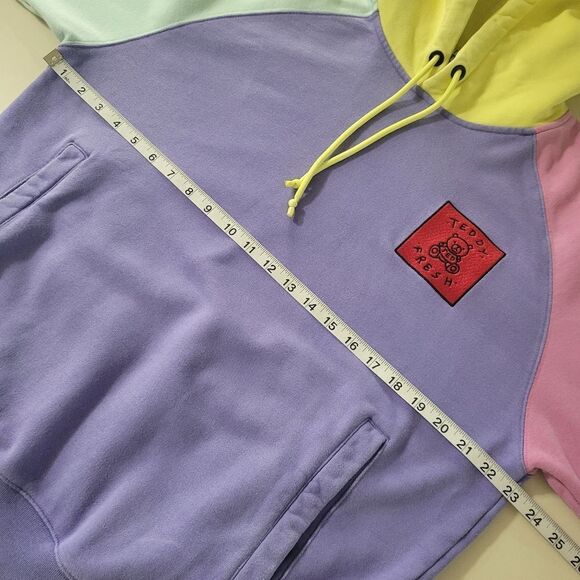 Teddy Fresh Unisex Iconic Color Block Hoodie 2.0 Sweatshirt Pastel - Picture 11 of 16